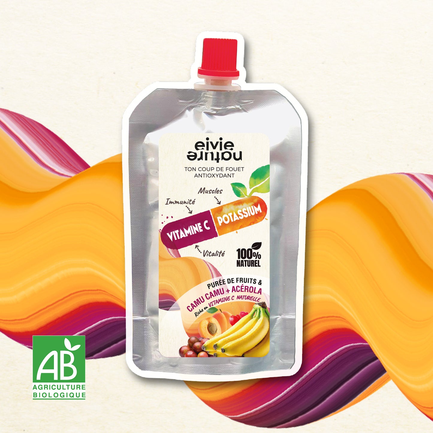 Purée de fruits au camu camu Eivie Nature